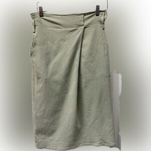 MAEVE sage green skirt